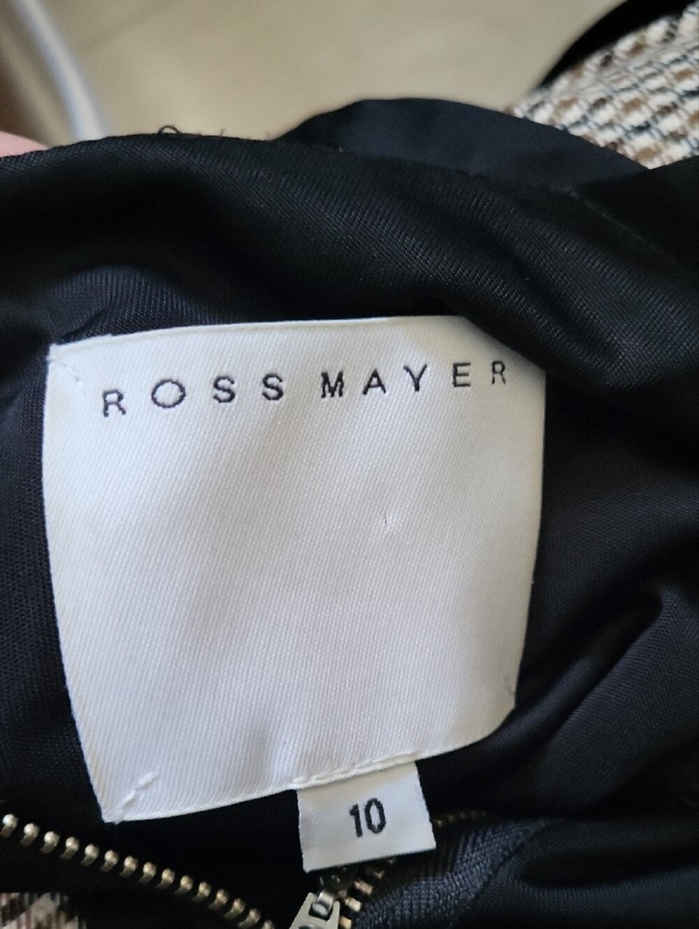 Ross Mayer Pink And Black Silk Dress - Picture 6 of 7